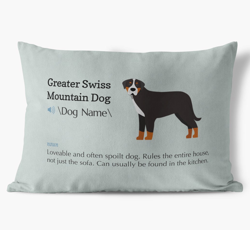 Definition: Personalised {breedFullName} Soft Touch Cushion