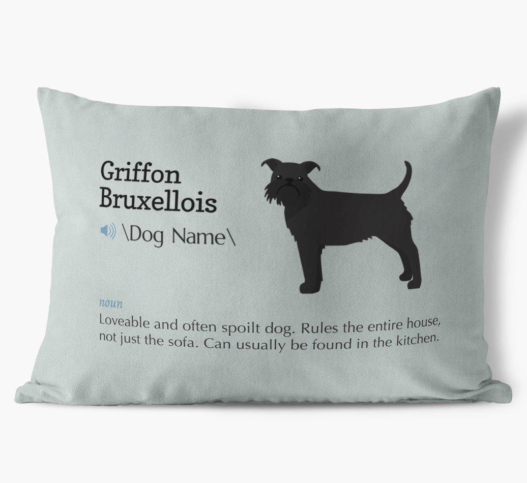 Definition: Personalised {breedFullName} Soft Touch Cushion
