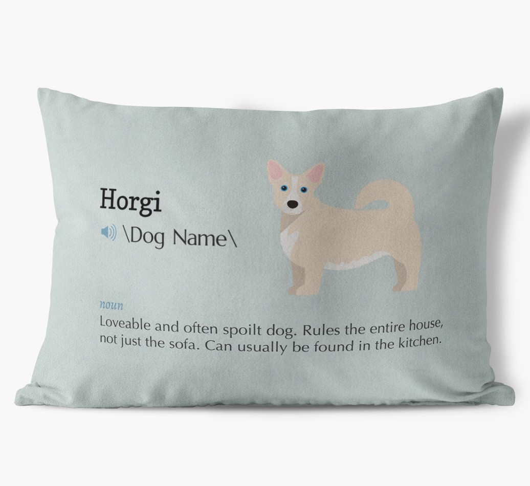 Definition: Personalised {breedFullName} Soft Touch Cushion