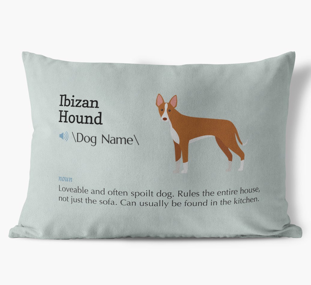 Definition: Personalised {breedFullName} Soft Touch Cushion