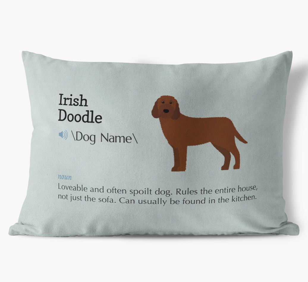 Definition: Personalised {breedFullName} Soft Touch Cushion
