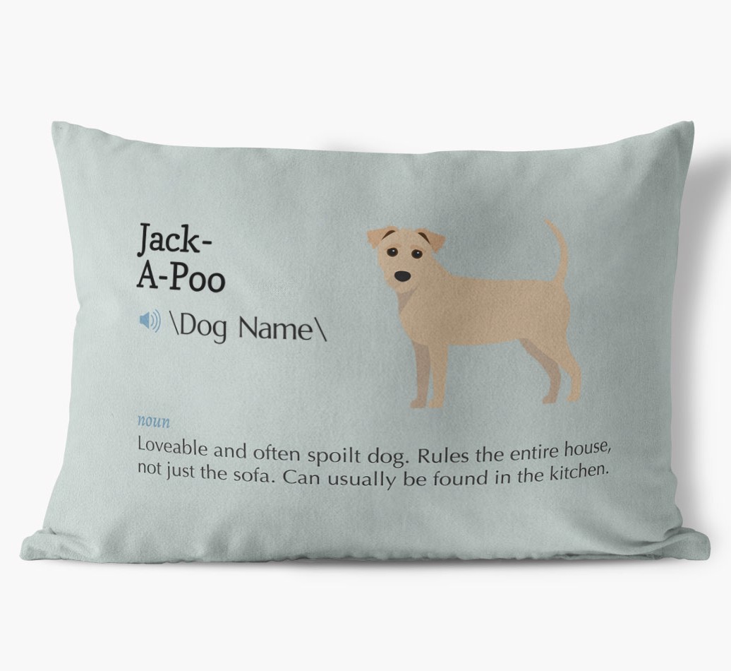 Definition: Personalised {breedFullName} Soft Touch Cushion