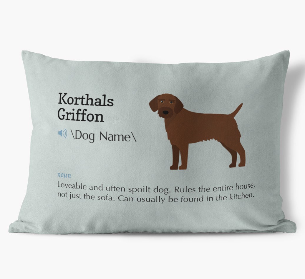 Definition: Personalised {breedFullName} Soft Touch Cushion