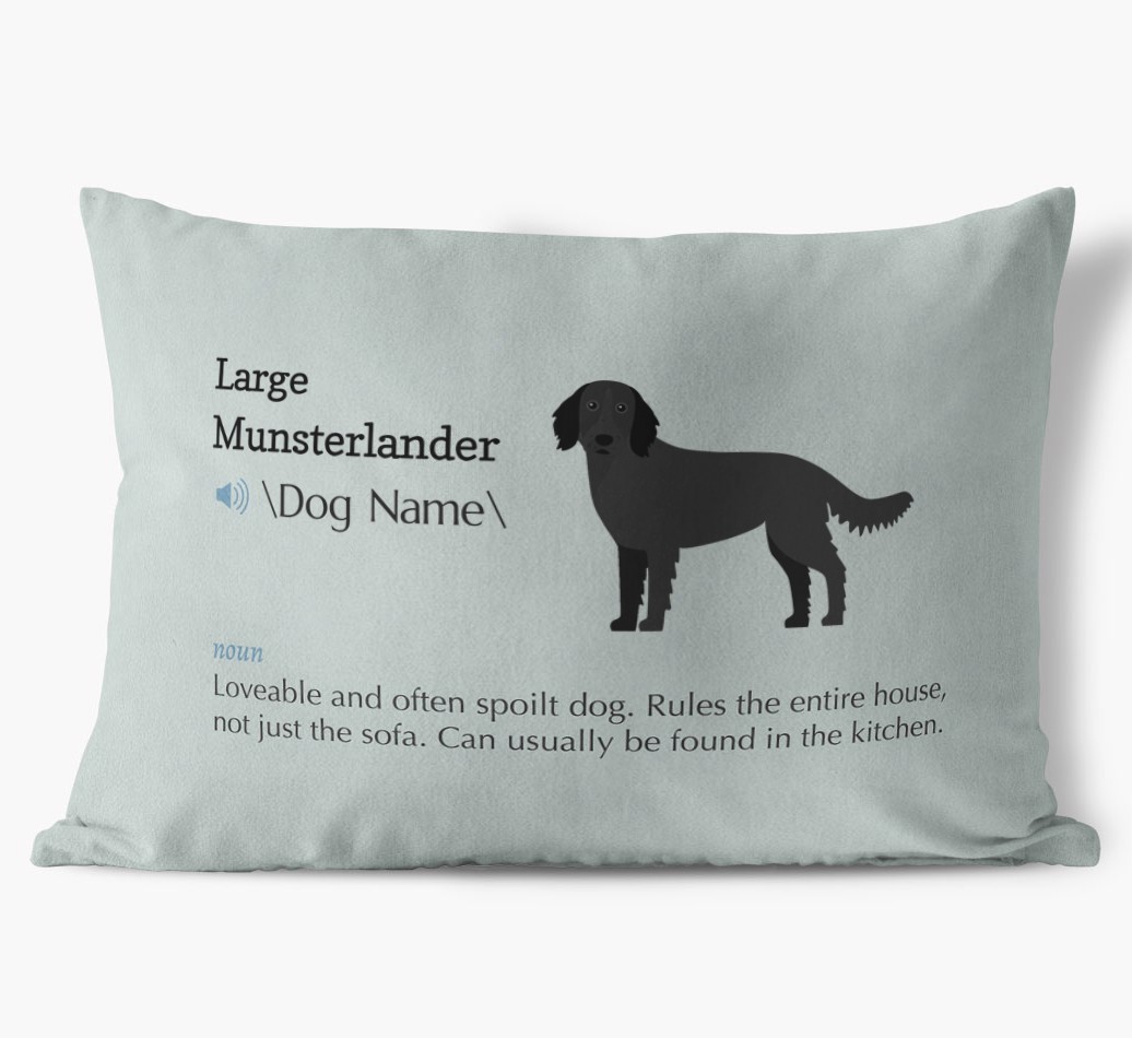 Definition: Personalised {breedFullName} Soft Touch Cushion
