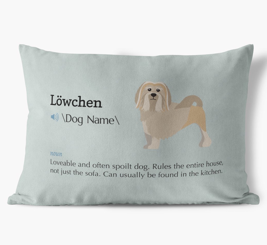 Definition: Personalised {breedFullName} Soft Touch Cushion