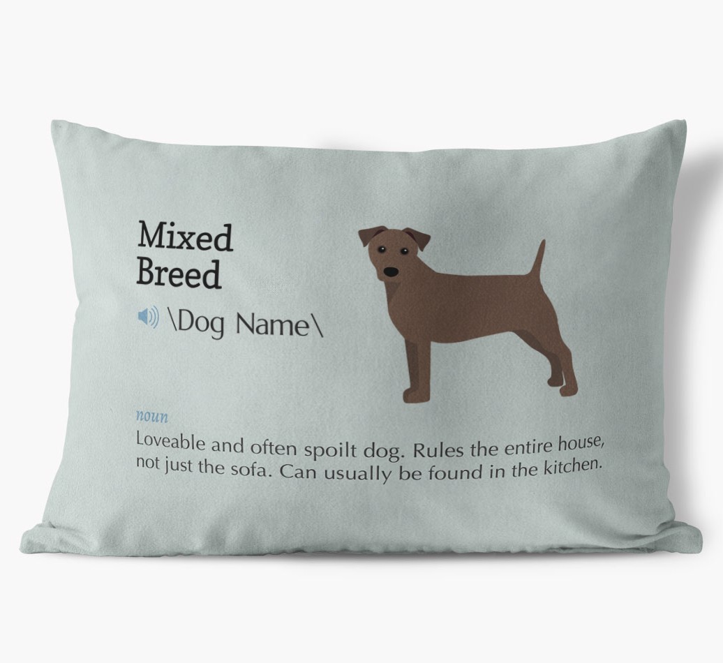 Definition: Personalised {breedFullName} Soft Touch Cushion