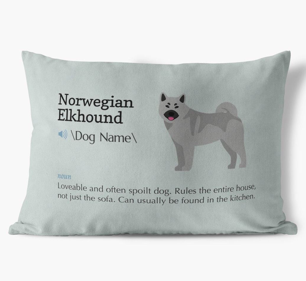 Definition: Personalised {breedFullName} Soft Touch Cushion