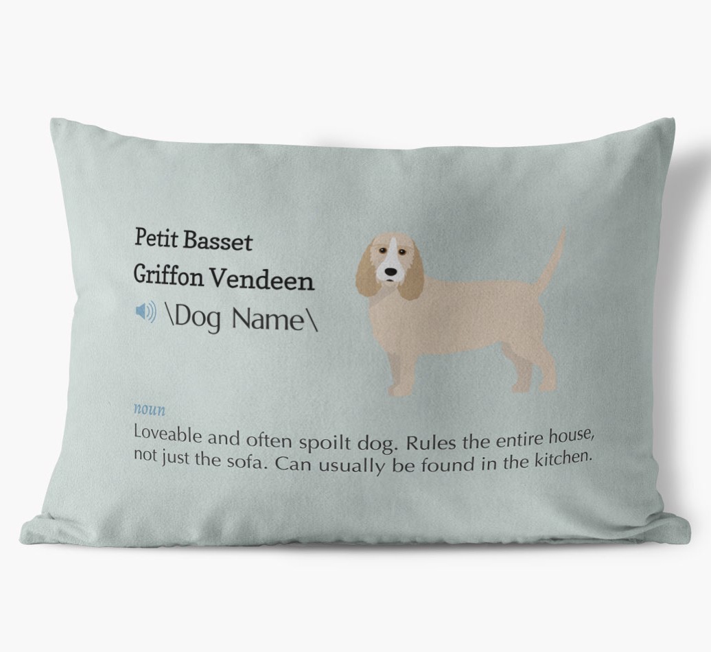 Definition: Personalised {breedFullName} Soft Touch Cushion