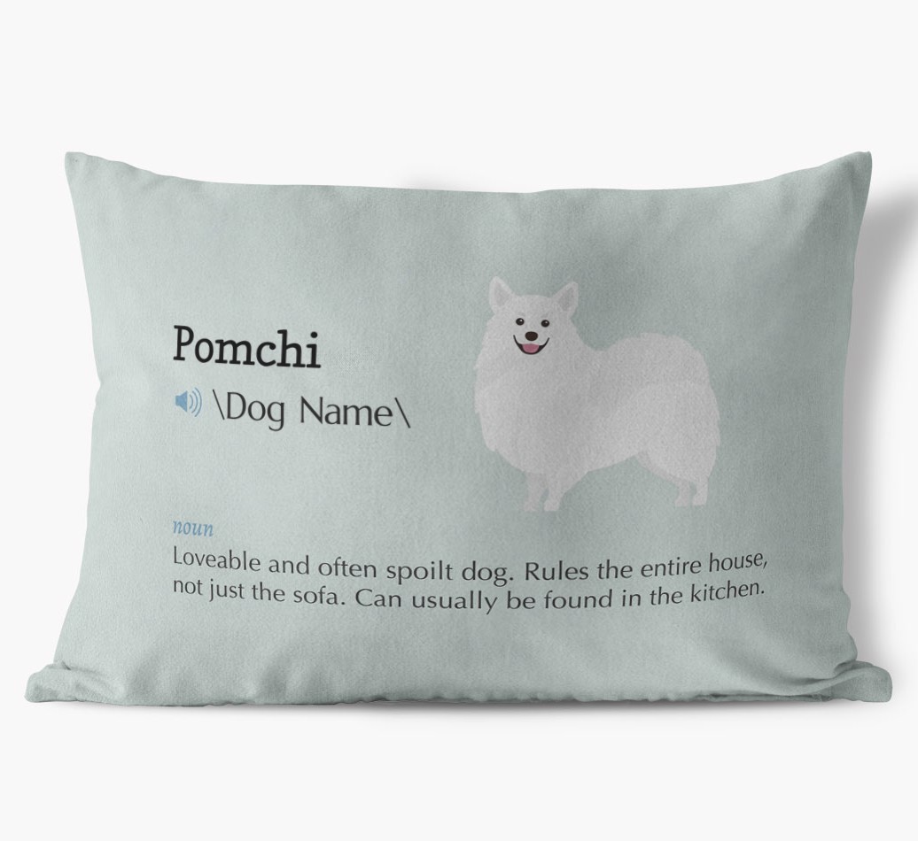 Definition: Personalised {breedFullName} Soft Touch Cushion