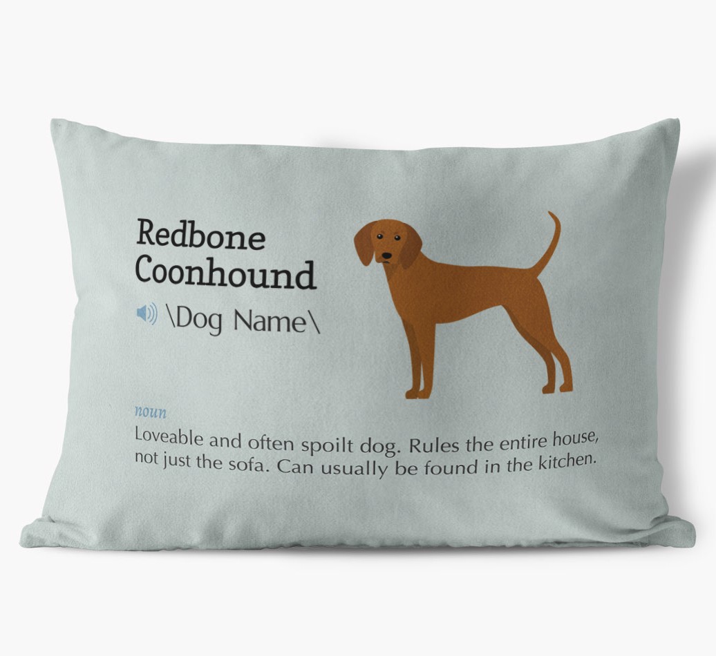 Definition: Personalised {breedFullName} Soft Touch Cushion
