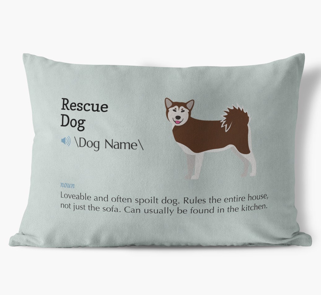 Definition: Personalized {breedFullName} Soft Touch Pillow