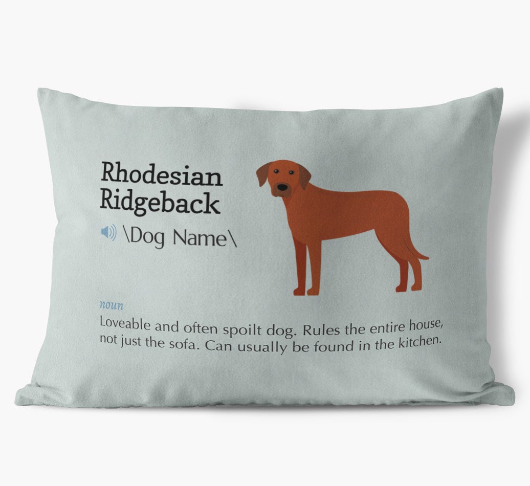 Definition: Personalised {breedFullName} Soft Touch Cushion
