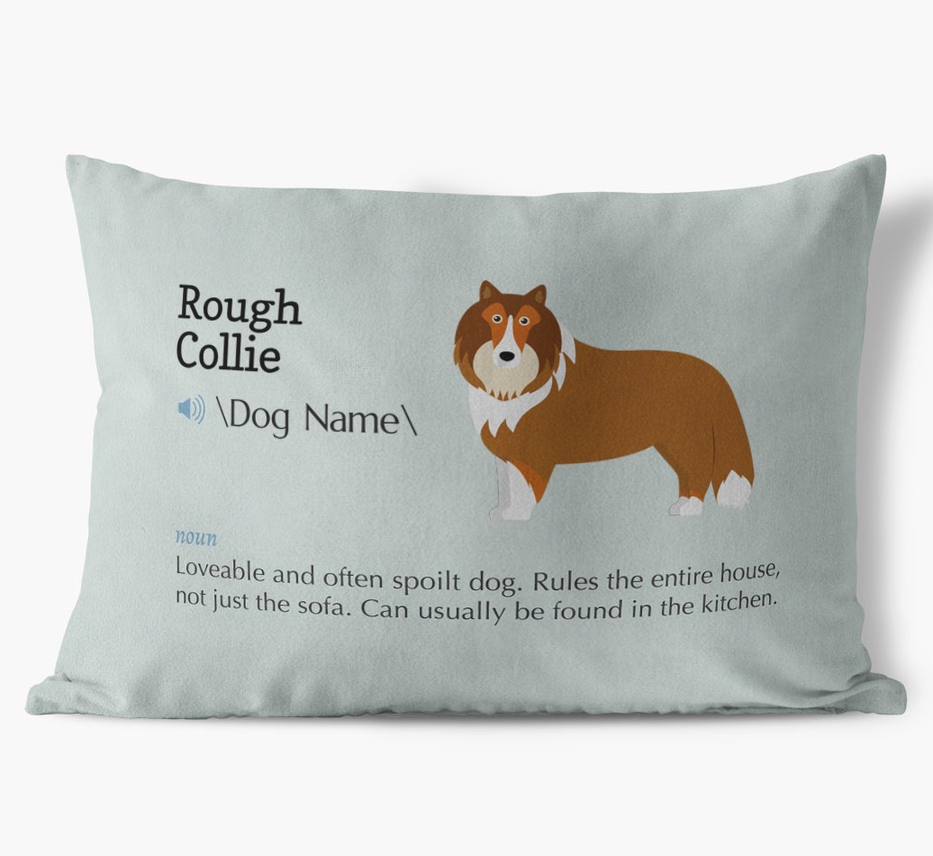 Definition: Personalised {breedFullName} Soft Touch Cushion
