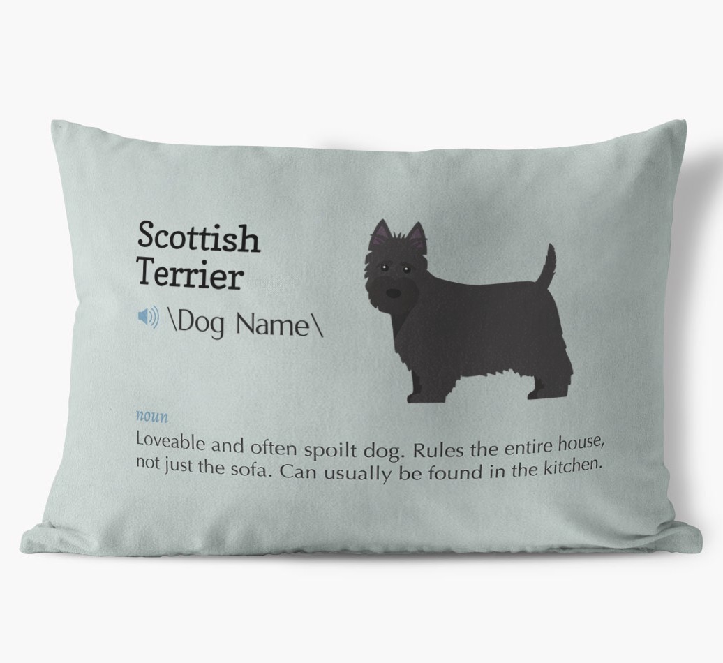 Definition: Personalised {breedFullName} Soft Touch Cushion