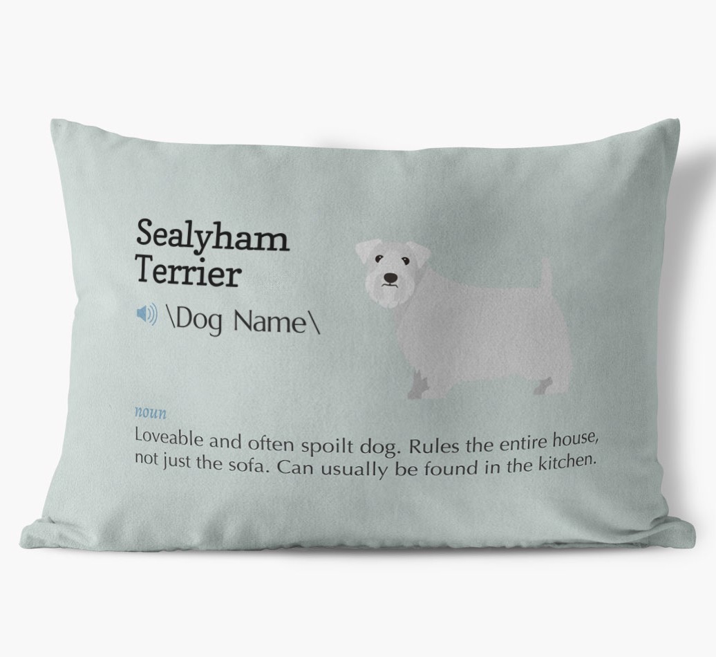Definition: Personalised {breedFullName} Soft Touch Cushion