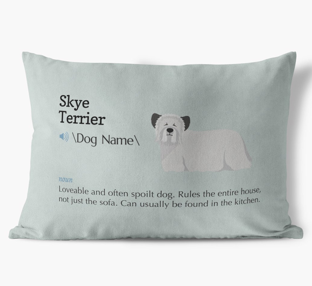 Definition: Personalised {breedFullName} Soft Touch Cushion