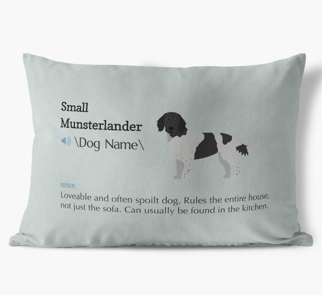 Definition: Personalised {breedFullName} Soft Touch Cushion