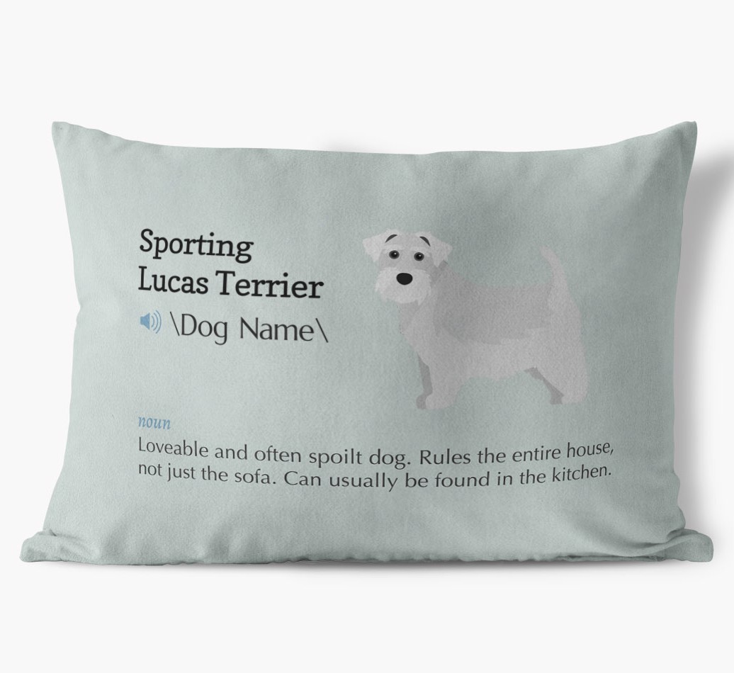 Definition: Personalised {breedFullName} Soft Touch Cushion