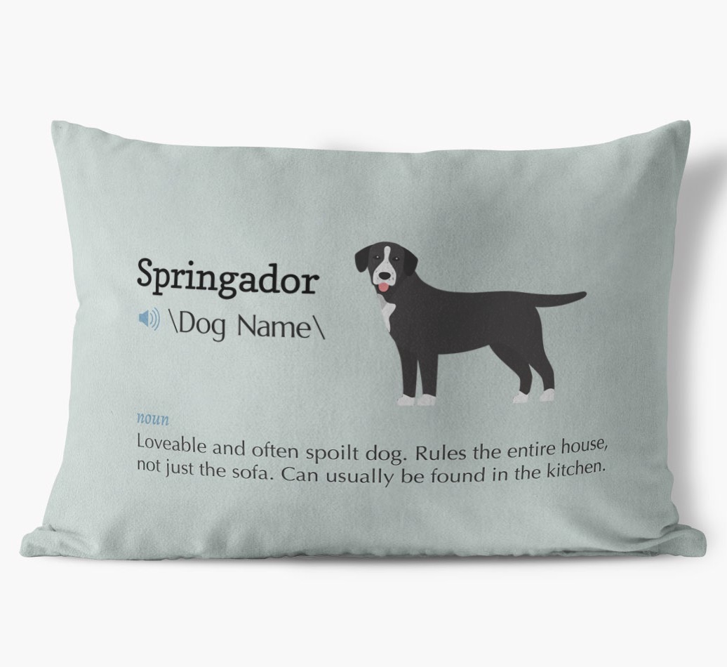 Definition: Personalised {breedFullName} Soft Touch Cushion