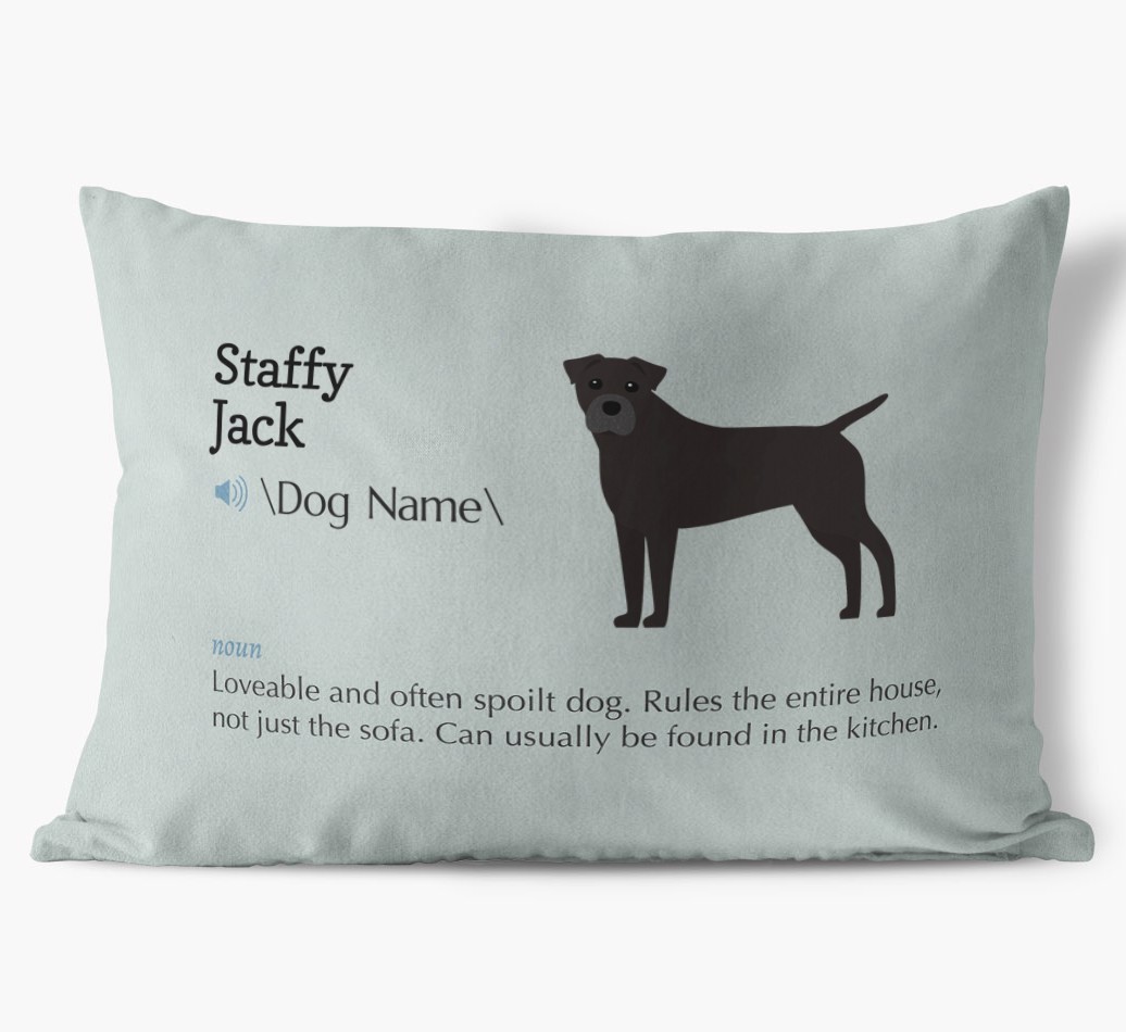 Definition: Personalised {breedFullName} Soft Touch Cushion