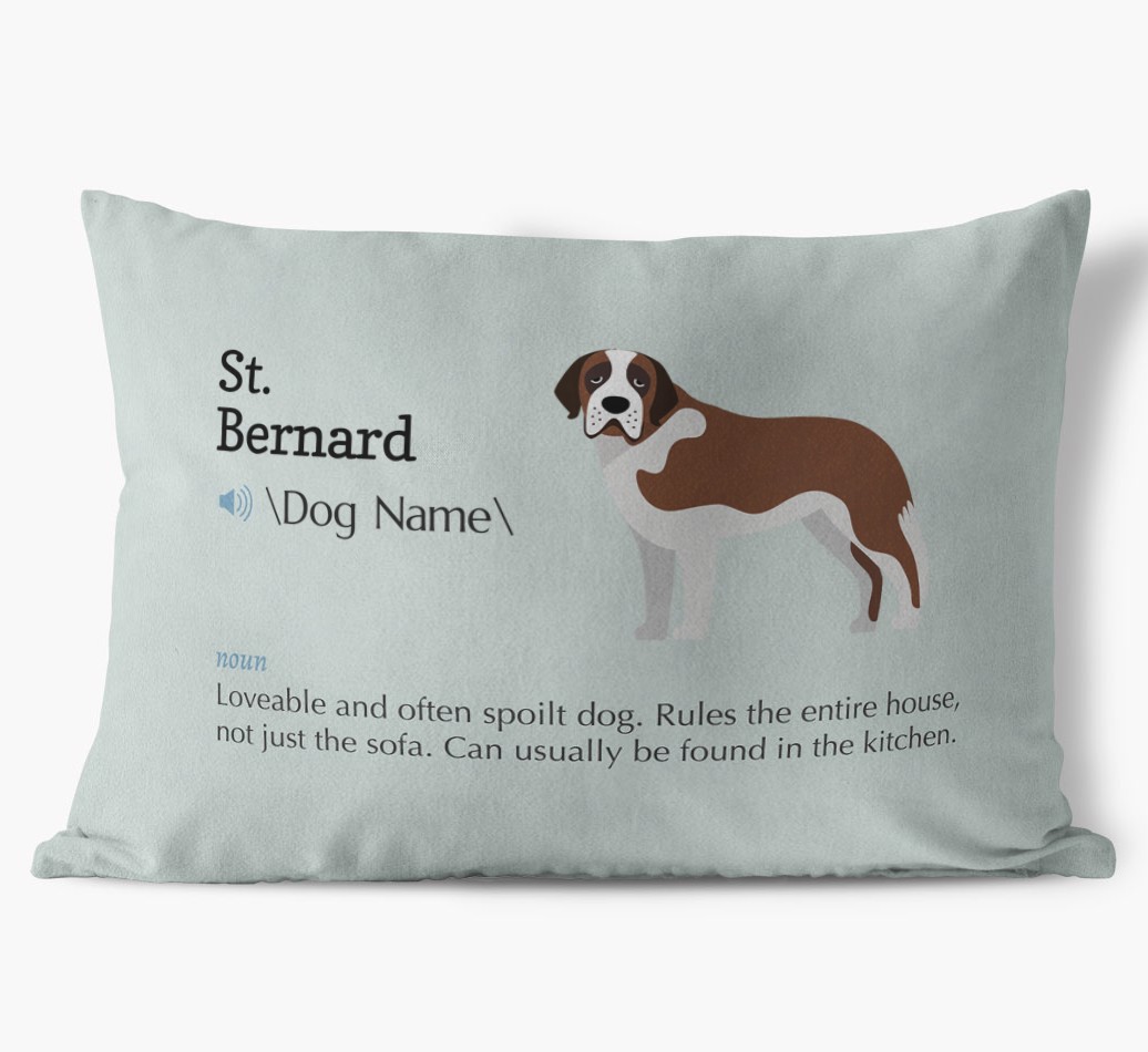 Definition: Personalised {breedFullName} Soft Touch Cushion