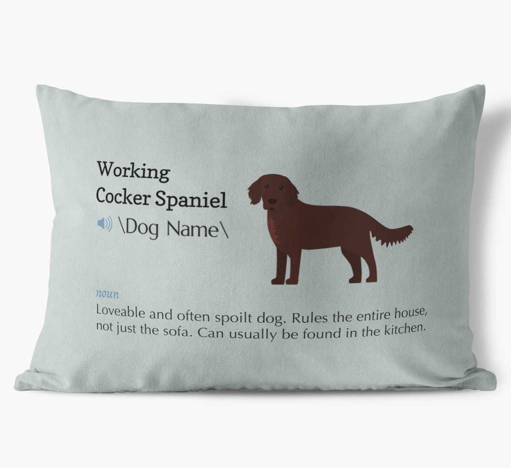 Definition: Personalized {breedFullName} Soft Touch Pillow