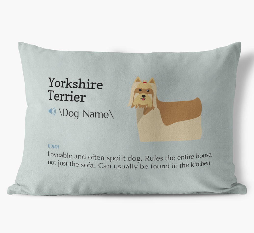 Definition: Personalized {breedFullName} Soft Touch Pillow
