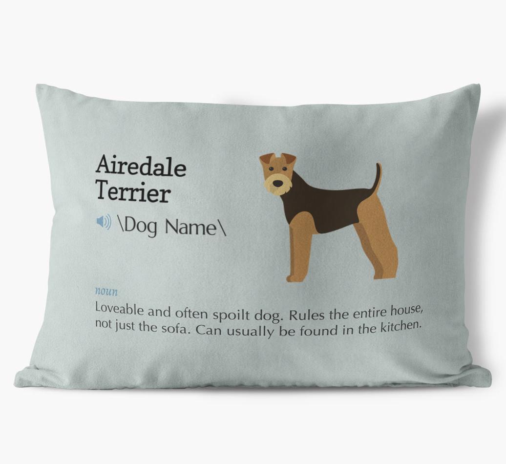 Definition: Personalized {breedFullName} Soft Touch Pillow