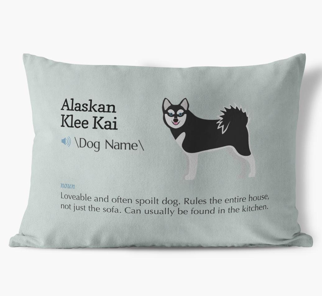 Definition: Personalized {breedFullName} Soft Touch Pillow