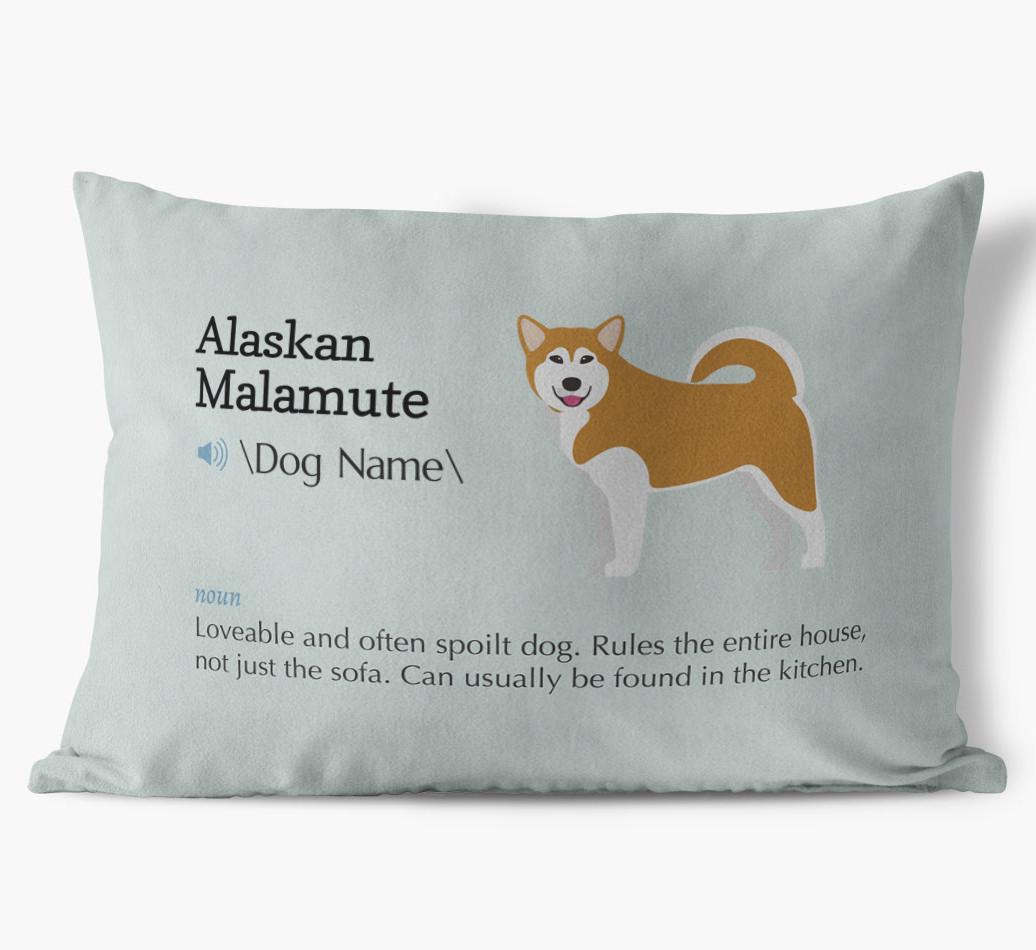 Definition: Personalized {breedFullName} Soft Touch Pillow