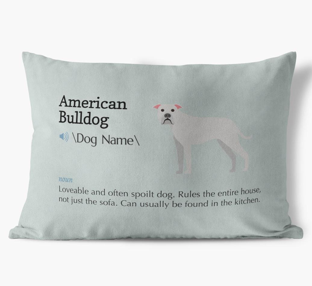Definition: Personalized {breedFullName} Soft Touch Pillow