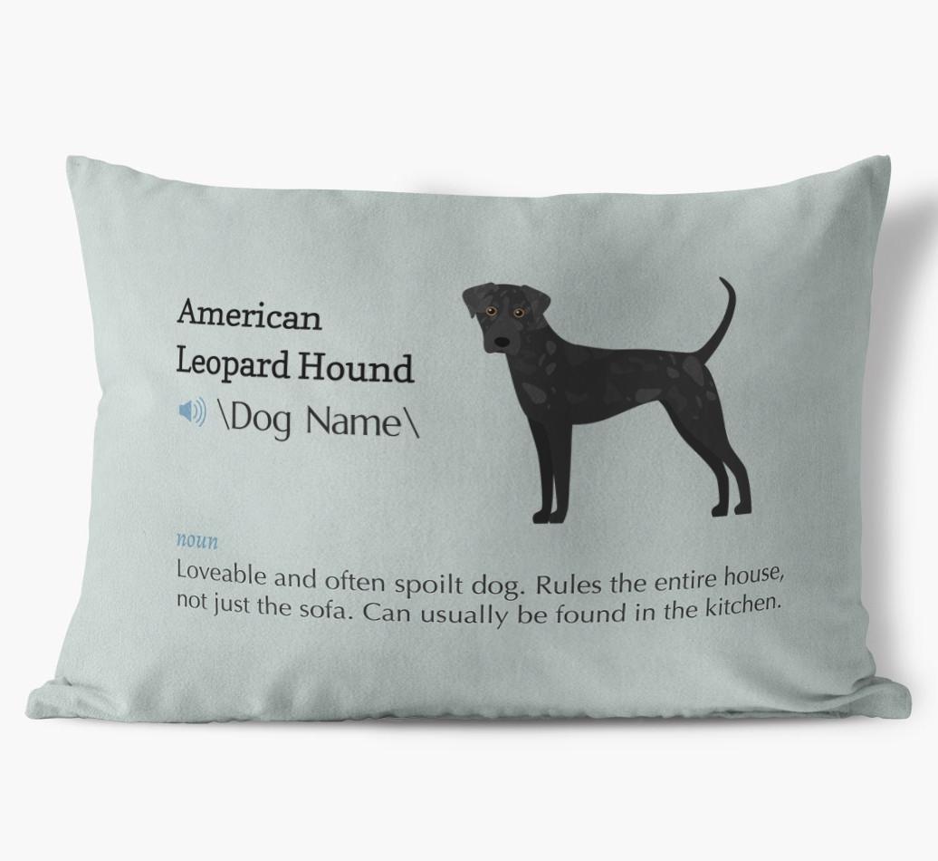 Definition: Personalized {breedFullName} Soft Touch Pillow