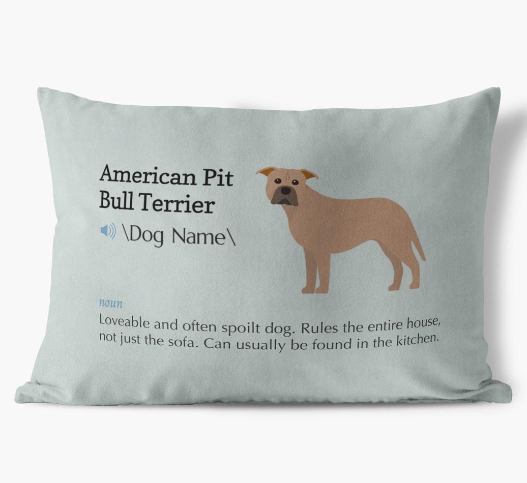 Definition: Personalized {breedFullName} Soft Touch Pillow