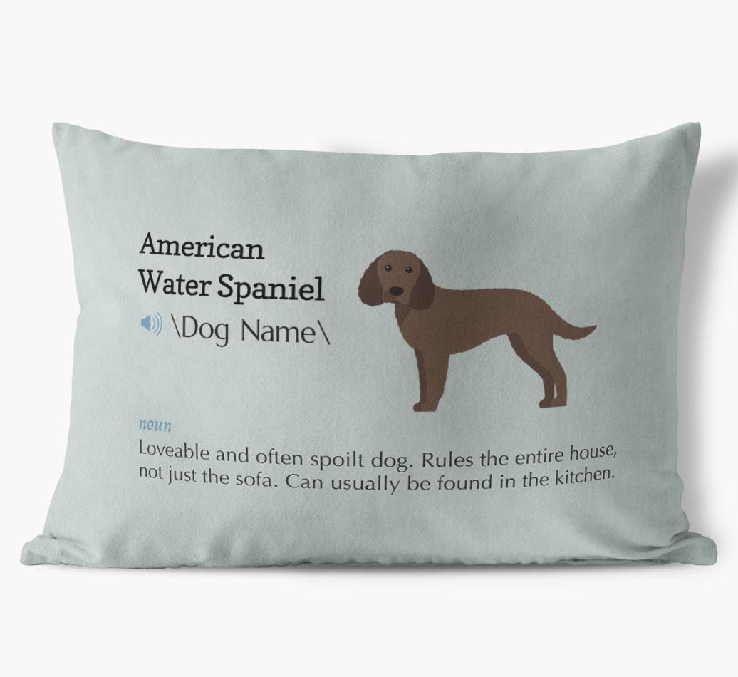 Definition: Personalized {breedFullName} Soft Touch Pillow