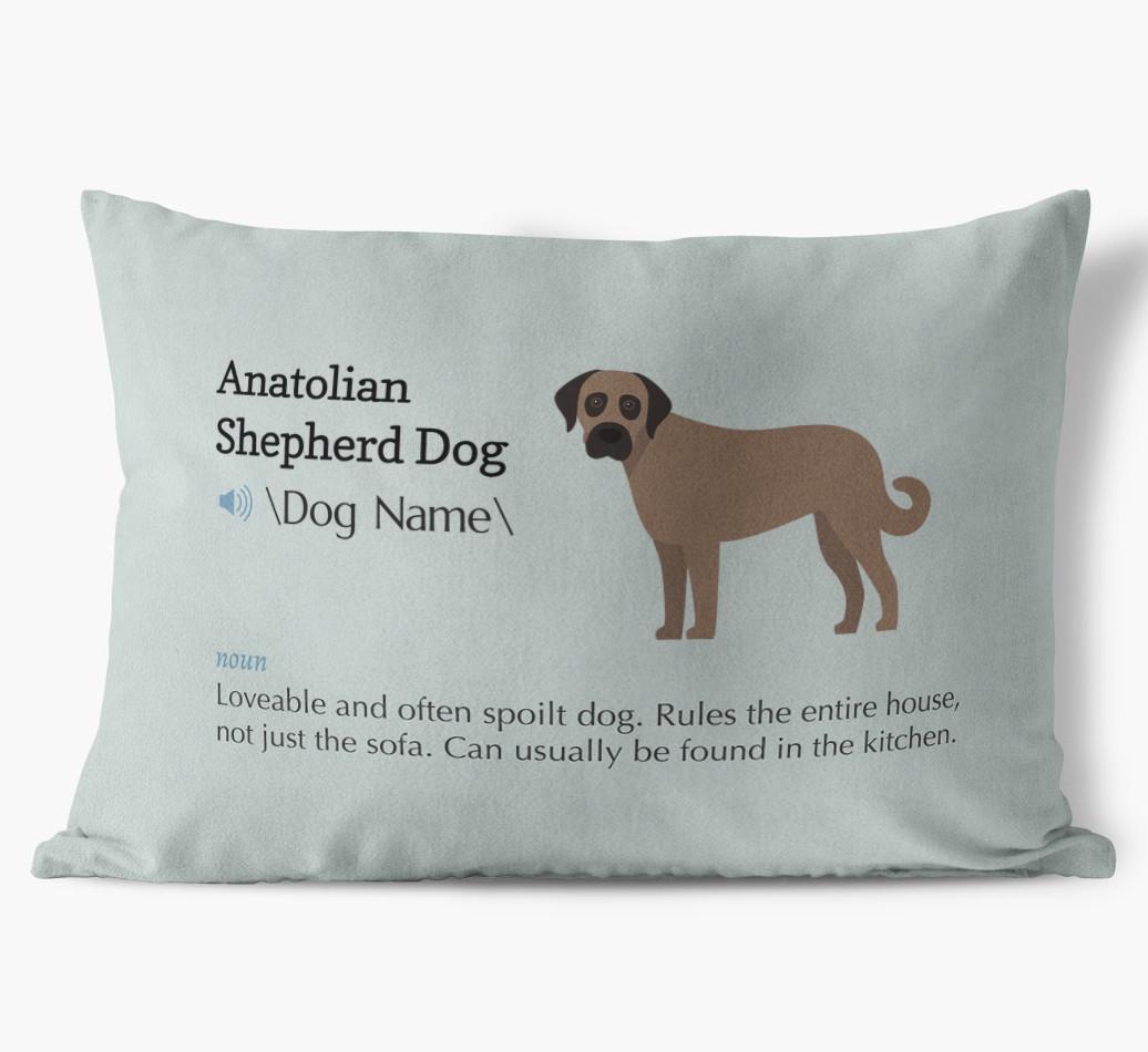 Definition: Personalized {breedFullName} Soft Touch Pillow