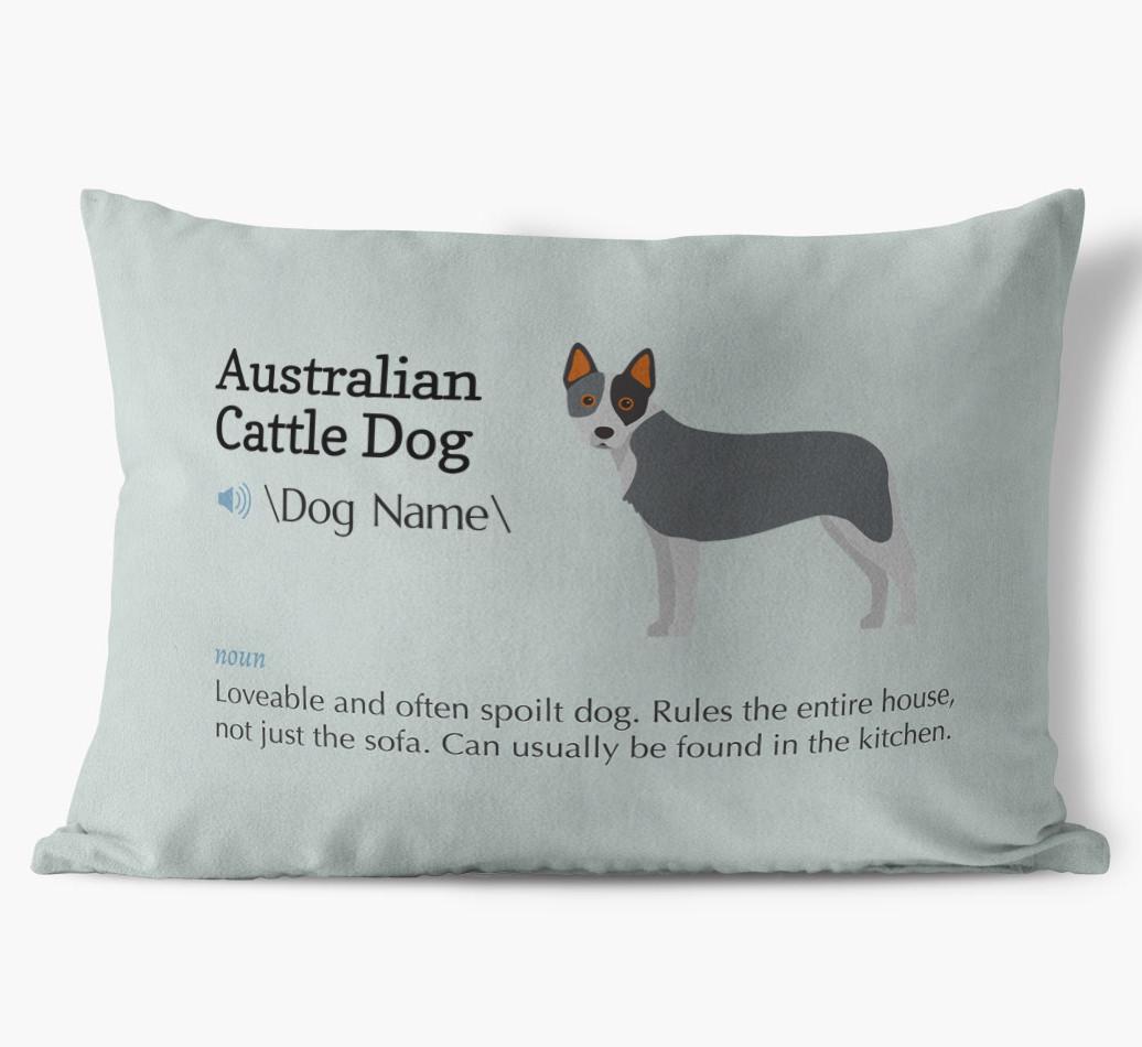 Definition: Personalized {breedFullName} Soft Touch Pillow