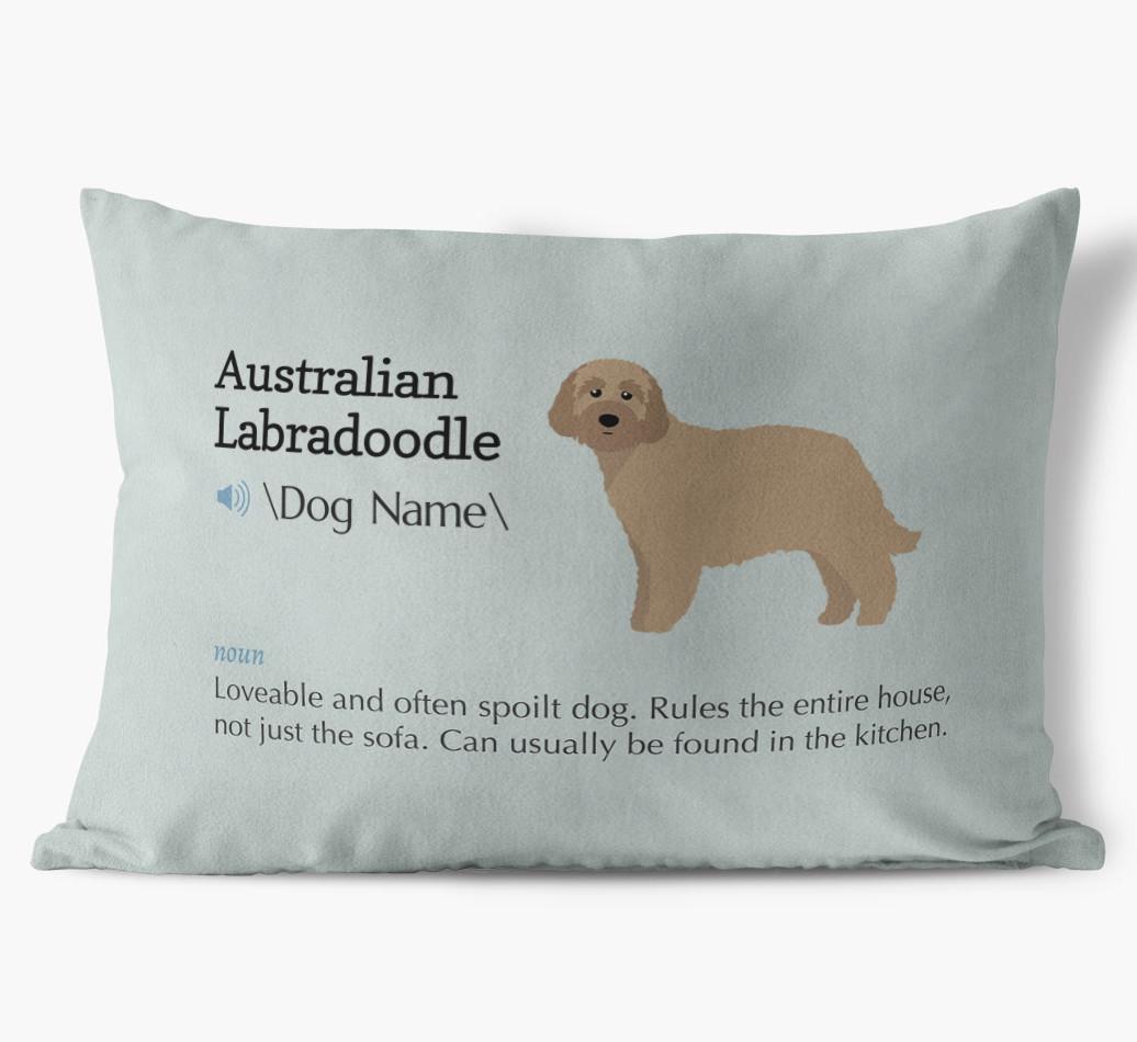 Definition: Personalized {breedFullName} Soft Touch Pillow
