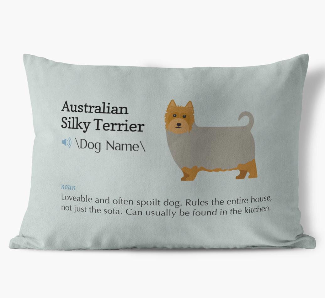 Definition: Personalized {breedFullName} Soft Touch Pillow