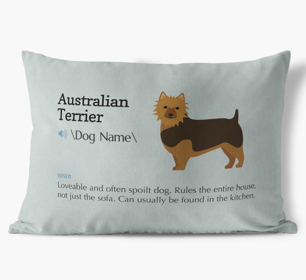 Definition: Personalized {breedFullName} Soft Touch Pillow