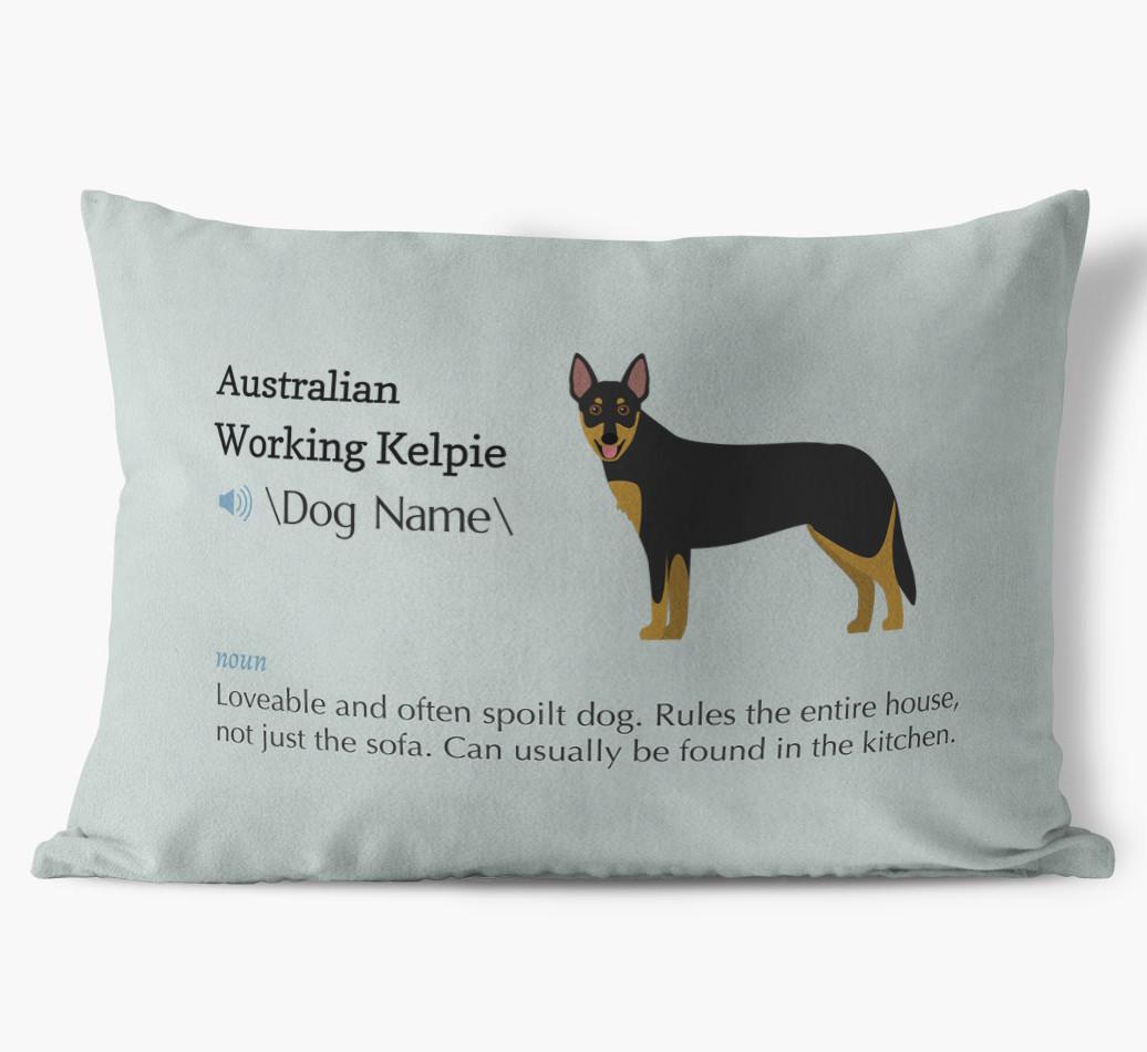 Definition: Personalized {breedFullName} Soft Touch Pillow