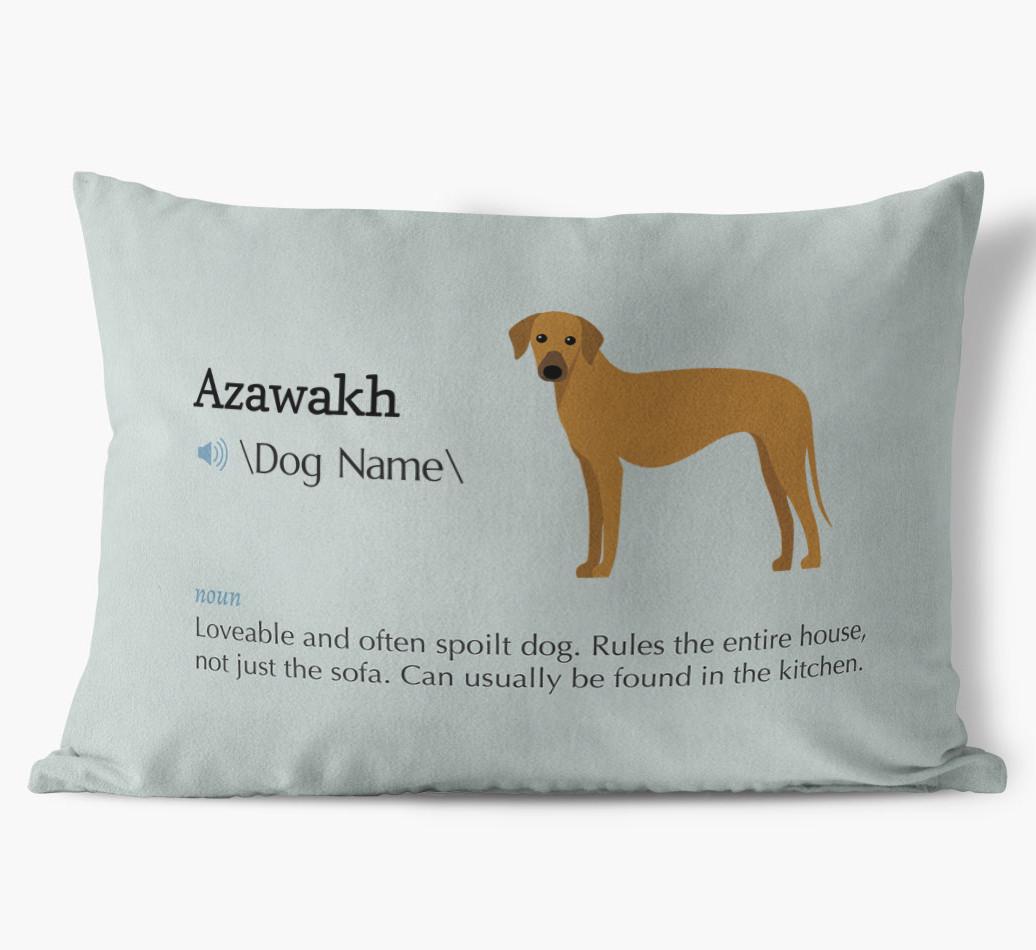 Definition: Personalized {breedFullName} Soft Touch Pillow