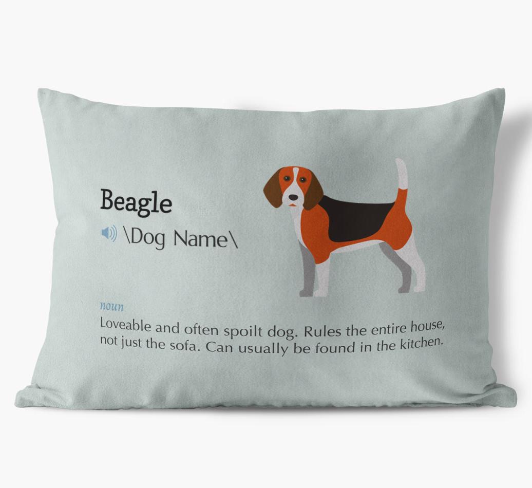 Definition: Personalized {breedFullName} Soft Touch Pillow