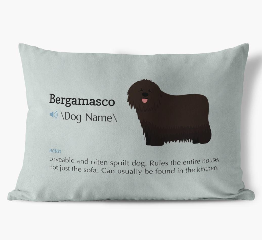 Definition: Personalized {breedFullName} Soft Touch Pillow