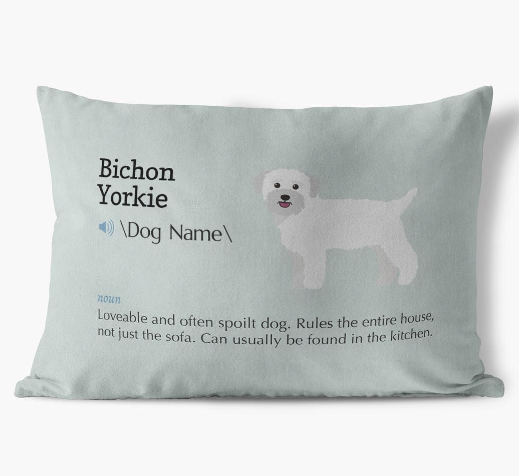 Definition: Personalized {breedFullName} Soft Touch Pillow