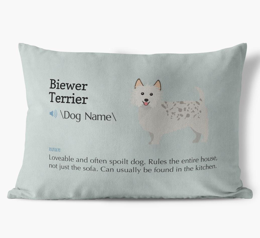 Definition: Personalized {breedFullName} Soft Touch Pillow