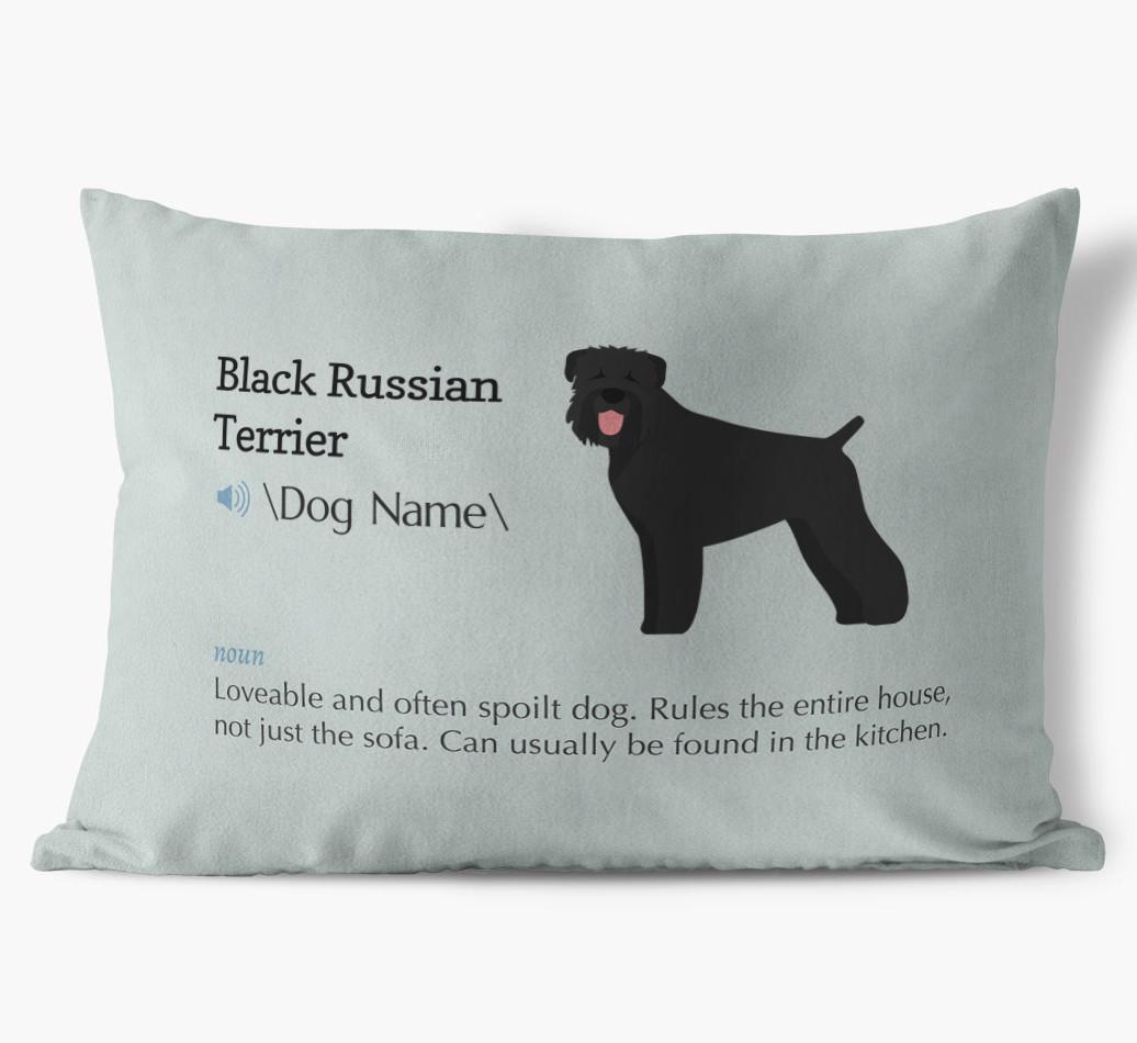 Definition: Personalized {breedFullName} Soft Touch Pillow