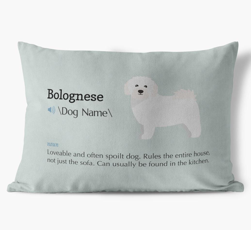 Definition: Personalized {breedFullName} Soft Touch Pillow