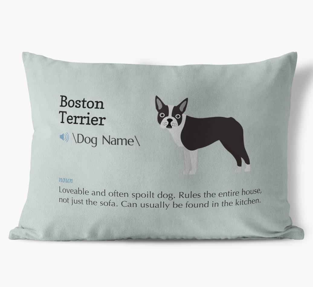 Definition: Personalized {breedFullName} Soft Touch Pillow