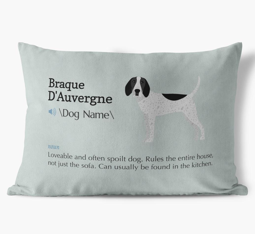 Definition: Personalized {breedFullName} Soft Touch Pillow