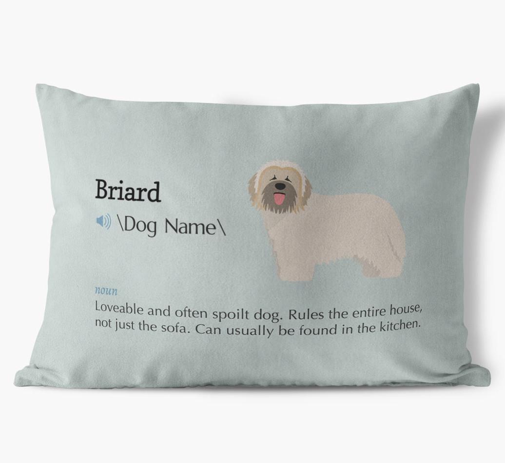 Definition: Personalized {breedFullName} Soft Touch Pillow